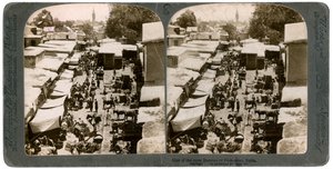 Ein offener Basar in Damaskus, Syrien, 1900er von Underwood and Underwood