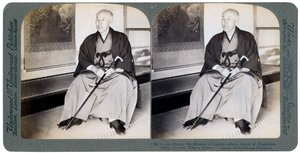 Graf Okuma, ehemaliger Außenminister, Führer der Fortschrittspartei, Tokio, Japan, 1904 von Underwood and Underwood