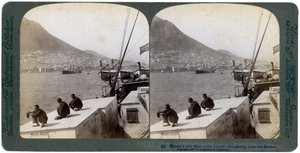 Hongkong vom Hafen, 1901 von Underwood and Underwood