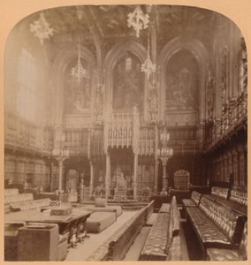 House of Lords, Houses of Parliament, London, England, 1900