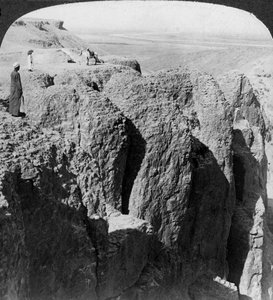 Blick auf den Nil von den westlichen Klippen von Theben, Ägypten, 1905