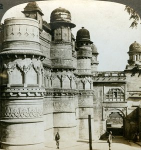 Man Singh Palast, Gwalior, Madhya Pradesh, Indien, um 1900