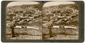 Nazareth, vom Nordosten gesehen, Palästina, 1900 von Underwood and Underwood