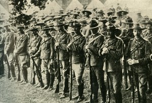 Soldaten aus Australien, Neuseeland, Kanada und Südafrika, 1914-1918, um 1920