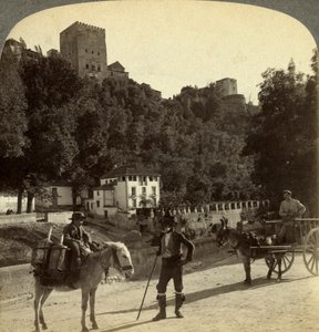 Die Alhambra, Granada, Andalusien, Spanien von Underwood and Underwood
