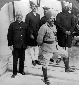 Der Maharadscha von Gwalior zu Hause, Madhya Pradesh, Indien, um 1900er