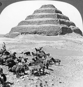 Die Pyramide von Sakkara, Ägypten, 1905