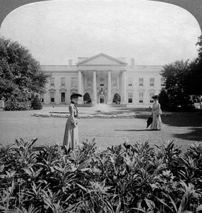 Das Weiße Haus, Washington DC, USA, um späte 19. Jahrhundert