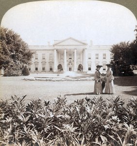 Das Weiße Haus, die historische Residenz des Staatschefs - Nordfront-Washington, D.C., 1908 von Underwood and Underwood