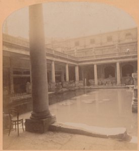 Das alte römische Bad, Bath, England, 1900 von Underwood and Underwood