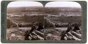 Die Ebene des Jordanflusses, gesehen von den Ruinen des antiken Jericho, Palästina, 1903
