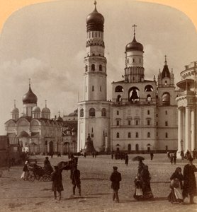 Turm von Iwan dem Großen und Kathedrale des Erzengels Michael, Kreml, Moskau, Russland, 1898