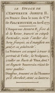 Die Reise des Kaisers Joseph II