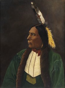 Porträt eines amerikanischen Indianers