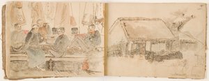Skizzenbuch des Künstlers aus dem Russisch-Japanischen Krieg von Unknown