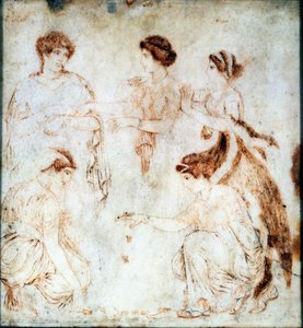 Würfelspieler, Herculaneum, 1. Jahrhundert n. Chr. von Unknown