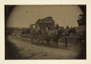 Familie in einem Wagen