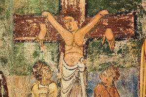 Jaca, Spanien. Romanische Kunst.