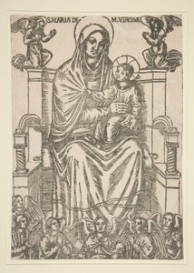 Madonna und Kind auf dem Thron