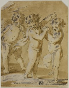 Putti-Bacchanal von Unknown