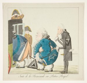 Suite de la Promenade au Palais-Royal (Nach der Promenade im Palais-Royal) von Unknown