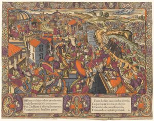 Die Geschichte von Jeremia: Baruch schreibt ein Buch unter Jeremia, die Chaldäer belagern Jerusalem, Jeremia wird in einen Graben geworfen (Jeremia 36-38) von Unknown