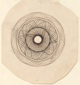 Ohne Titel (Kreisförmiges dekoratives Motiv) von Unknown