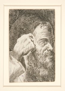 Ohne Titel (Kopf eines bärtigen Mannes) von Unknown