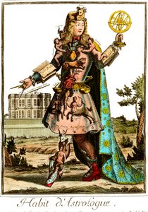 Astrologenanzug aus dem 17. Jahrhundert. Private Sammlung. von Unknown artist