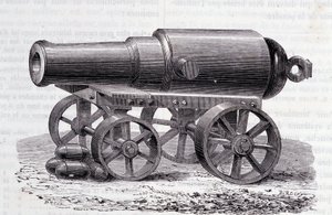 Ein Blakely-Gewehr - Die Blakely-Kanone auf der Londoner Expo (1862)