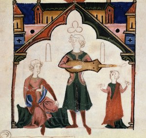 Eine Gruppe von Dichtern und Musikern (Miniatur)