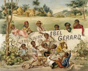 Werbeplakat für Champagner Abel Gérard, Ende des 19. Jahrhunderts von Unknown artist
