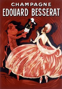 Werbeplakat für Champagner Edouard Besserat, späte 19. Jahrhundert