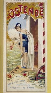 Werbeplakat für Ostende, Ende 19. Jahrhundert