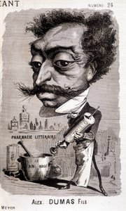 Alexandre Dumas Fils und seine „literarische Apotheke“ - in „Le Géant“ vom 02.08.1868 von Unknown artist
