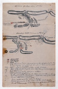 Skizzenkarte der Schlacht von Boomplaats, 29. August 1848