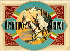 Aperitivo Tripoli Alkoholwerbung, Ende des 19. Jahrhunderts