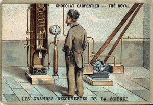 Apparat von Dr. Karl von Linde (deutscher Physiker (1842 bis 1934) zur Luftverflüssigung im Jahr 1895