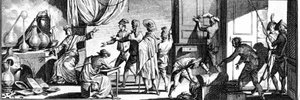 Verhaftung von Lavoisier in seinem Studio