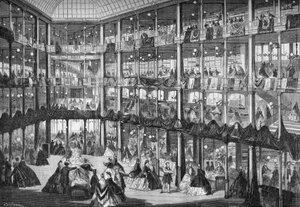 Ansicht des Kaufhauses „Au Corner de la rue“ (Ecke Montesquieu- und Bons-Enfants-Straße). Paris, September 1864. von Unknown artist