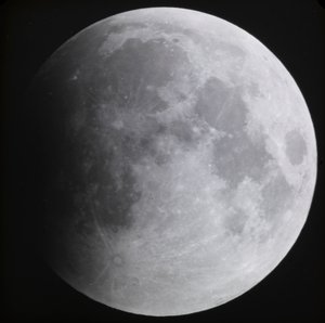 Astronomische Glasplattenaufnahme der Mondfinsternis (1910)