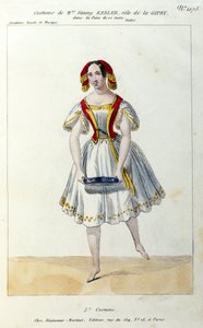 Österreichische Tänzerin Fanny Elssler (1810-1884) im Ballett „La gipsy“ 1839 Druck des 19. Jahrhunderts von Unknown artist