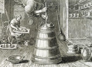 Butter- und Käseherstellung - Gravur