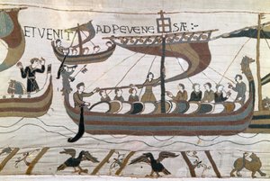 Bayeux-Tapete oder Königin-Matilda-Stickerei