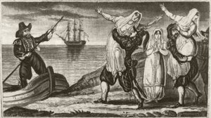 Beakes der niederländische Pirat und seine Crew entführen gewaltsam Nonnen aus einem spanischen Kloster