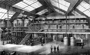 Zuckerrübenfabrik (Gravur) von Unknown Artist