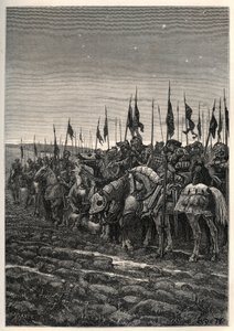 Vor der Schlacht von Azincourt - Hundertjähriger Krieg: Schlacht von Azincourt (Pas-de-Calais) 25. Oktober