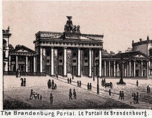 Berlin, Deutschland: Blick auf das Brandenburger Tor von Unknown artist
