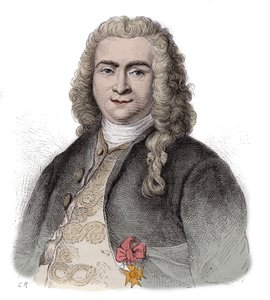 Bertrand Francois Mahe de La Bourdonnais (1699-1753), französischer Admiral, Verwalter im Dienst der Compagnie française des Indes Orientales und Gouverneur von Mascareignes - Bertrand-Francois Mahe de la Bourdonnais (1699-1753) - Kapitän in französischen 