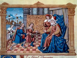 Die Brüder Nicolo und Matteo Polo am Hof von Qubilai Khan